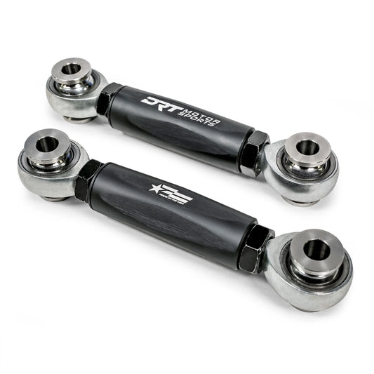 DRT Motorsports Can Am Maverick R Hex Front Sway Bar Link Set, Black