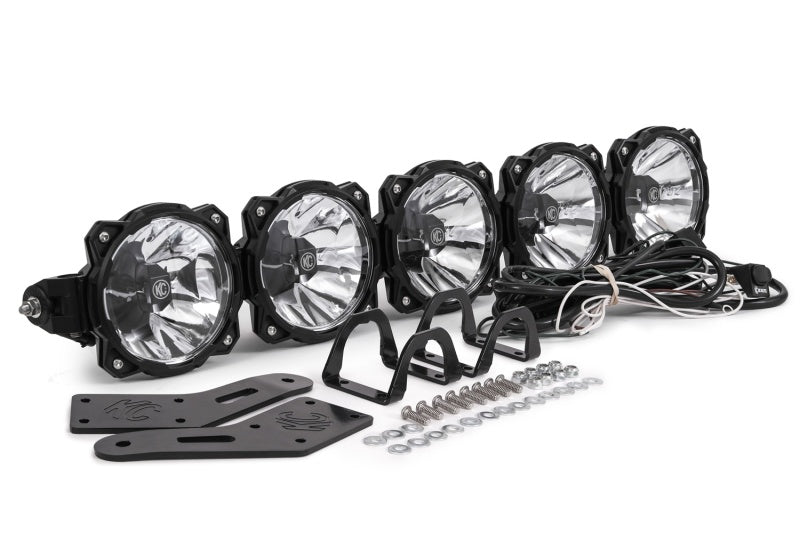 KC HiLiTES Polaris RZR 32in. Pro6 Gravity LED 5-Light 100w Combo Beam Overhead Light Bar System