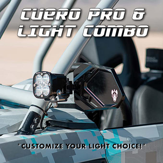 Cuero Pro Mirror Light Combo in Black