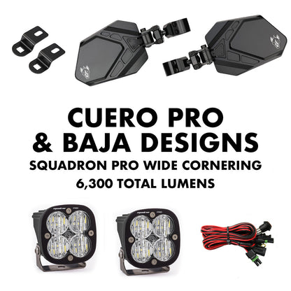 Cuero Pro Mirror Light Combo in Black