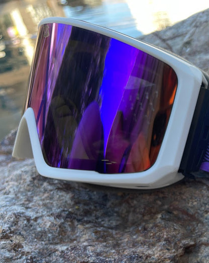 Goggles - White Frame / Blue Camo Strap