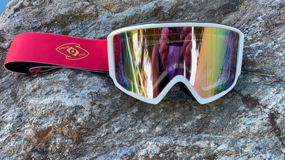 Goggles - White Frame / Neon Pink Strap