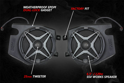 SSV Works Speakers and Speaker Pods for Polaris RZR