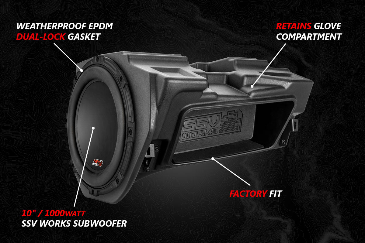 2014-2023 Polaris RZR Phase X SSV 5-Speaker Plug-&-Play System for Ride Command