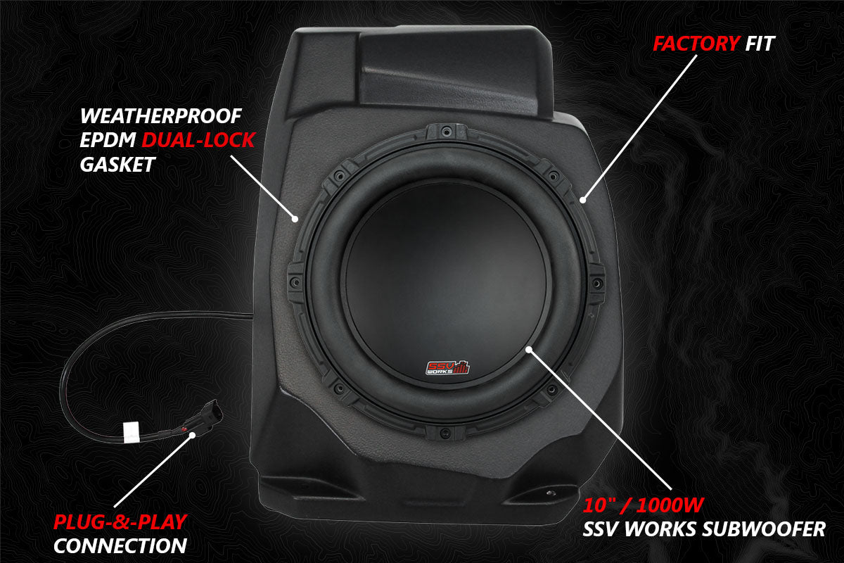 2020-2024 Polaris RZR Pro A-Spec SSV 5-Speaker Plug-&-Play System