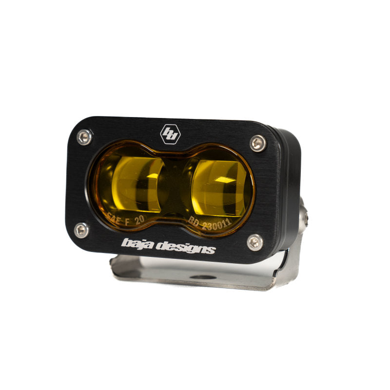 Baja Designs Universal S2 SAE Spot LED (Pair) - Amber