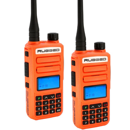 2 PACK - Rugged GMR2 PLUS GMRS and FRS Two Way Handheld Radios