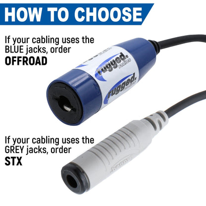 Dual Headset or Helmet Jack - Bar Mount