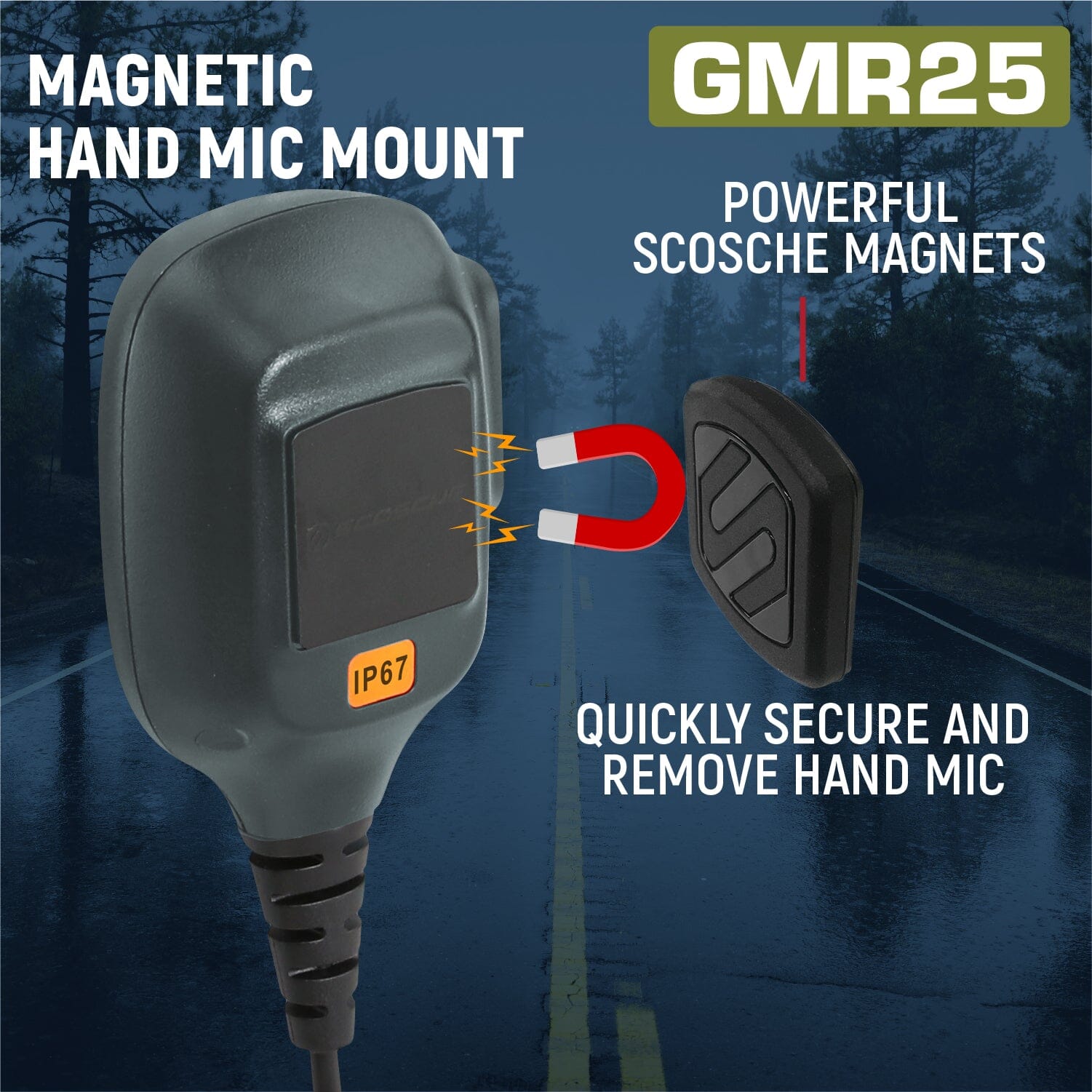 Radio Kit - GMR25 Waterproof GMRS Band Mobile Radio with Antenna