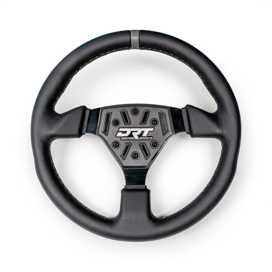 DRT Motorsports 330mm Round Steering Wheel - Leather